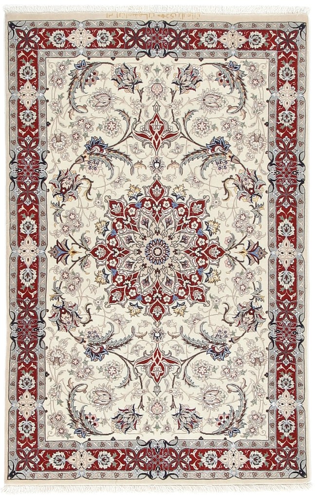 Isfahan Tappeto 80x120 (Iran) Annodato A Mano