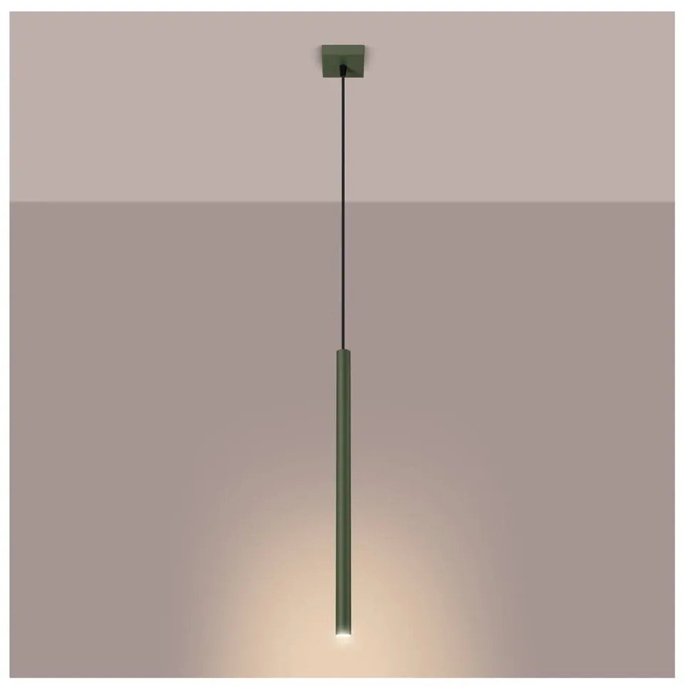 Lampadario verde Fideus – Sollux