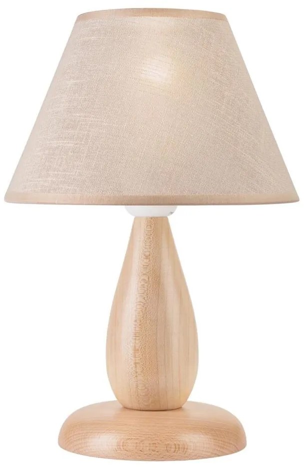 Lampada da tavolo PERA 1xE27/60W/230V beige/faggio