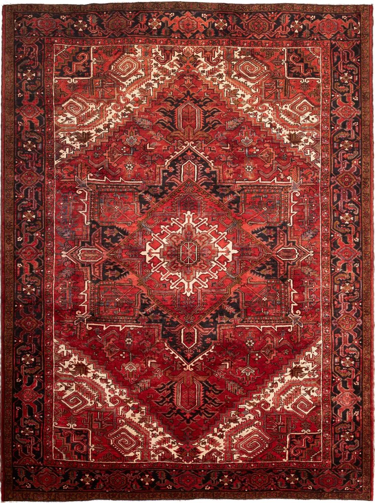 Heriz Tappeto persiano 330x250 Rosso (Iran) Annodato A Mano