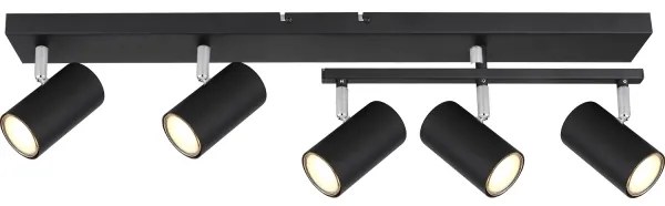 Globo 57911-5B - Faretto ROBBY 5xGU10/35W/230V nero