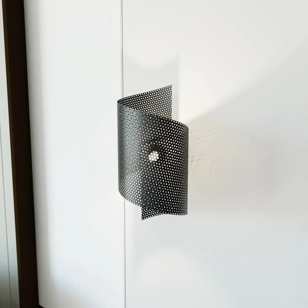 Applique Moderna Baldr 1 Luce Nera