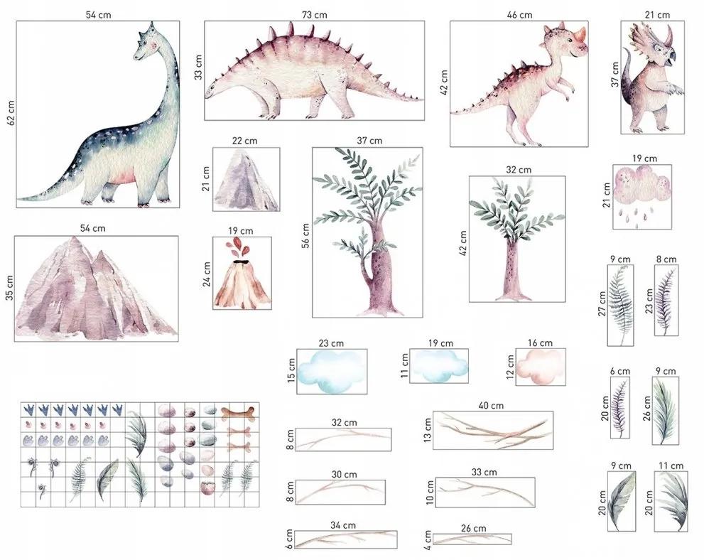 Adesivi murali con il mondo dei dinosauri