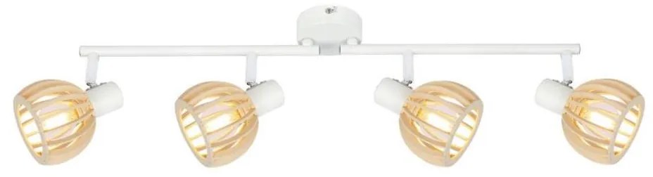 Faretto ATARRI 4xE14/25W/230V bianco/beige