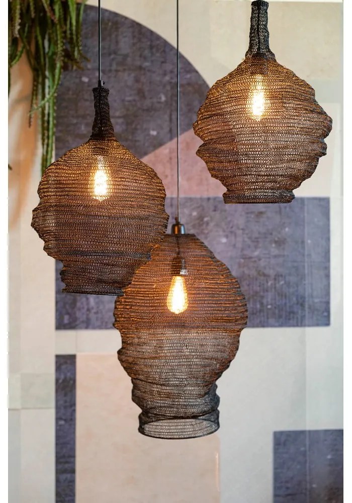 Apparecchio a sospensione nero , ø 48 cm Lena - White Label