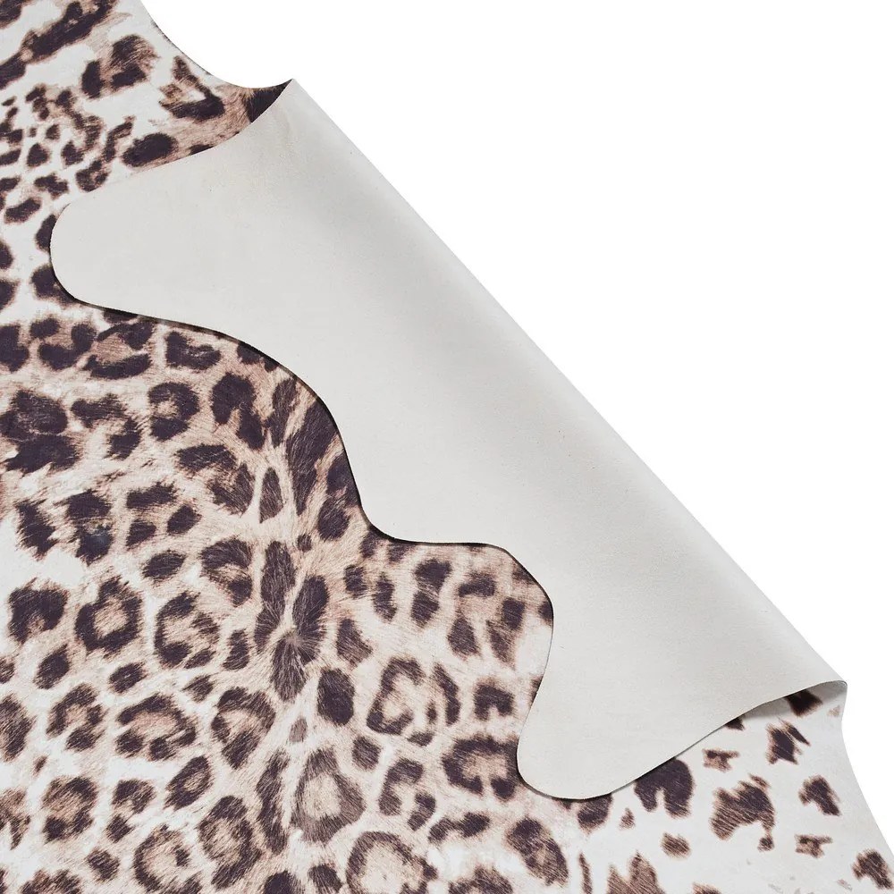 Tappeto marrone/beige 155x130 cm Faux Leopard - Think Rugs