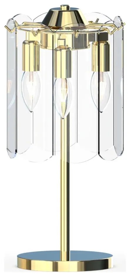 Zuma Line MT3523-3S-EGN - Lampada da tavolo NIRA 3xE14/40W/230V oro