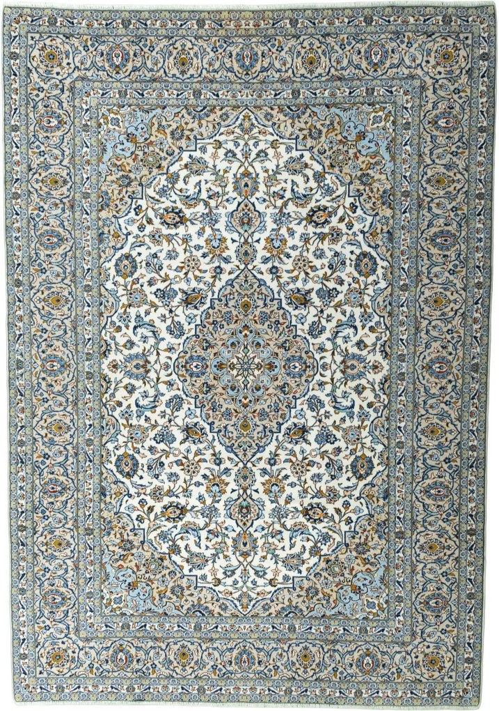 Kashan Tappeto persiano 250x350 Beige (Iran) Annodato A Mano