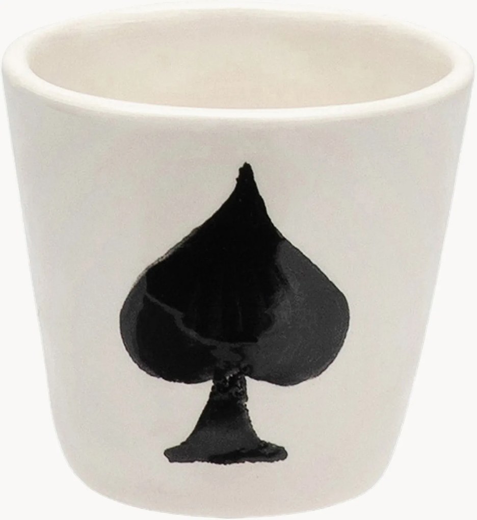 Tazzina da caffè dipinta a mano Ace of Spades