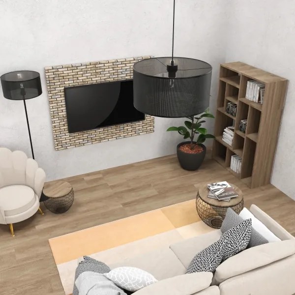 Lampadario a sospensione con filo LOFT SHADE 1xE27/60W/230V diametro 40 cm nero