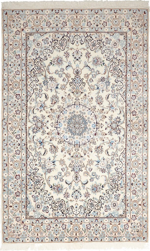 Nain Tappeto persiano 220x140 Beige (Iran) Annodato A Mano