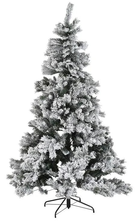 Albero di Natale DKD Home Decor Bianco Verde Metallo Polietilene Nevoso 130 x 130 x 218 cm