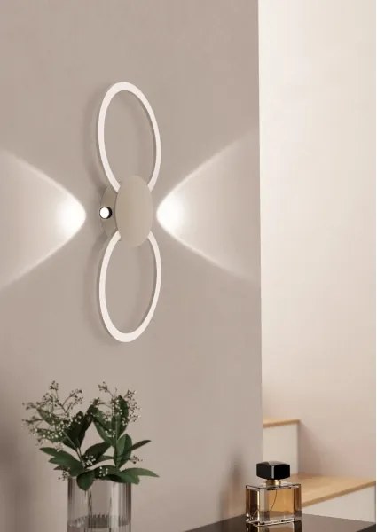 Eglo 902127 - Applique da parete LED VENTICELLO LED/20W/230V + LED/0,91W beige