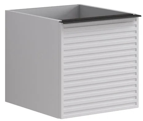 Struttura semi colonna da bagno Pixel2 cassetti laccato opaco bianco L 40 x H 40 x P 45.5 cm