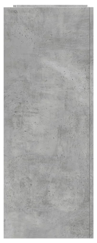 Tavolino consolle grigio cemento 100x35x90 cm in multistrato