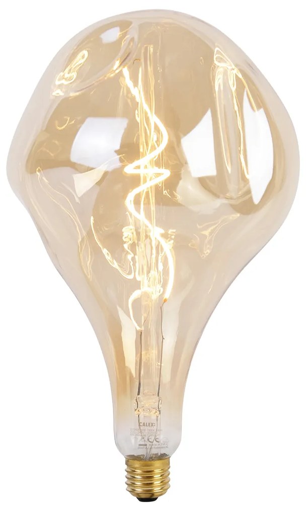 Lampada a sospensione oro 3 luci con LED oro dimmerabile - Cava Luxe
