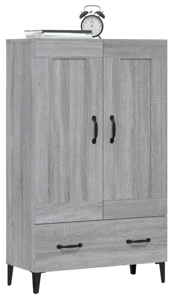 Credenza grigio sonoma 70x31x115 cm in legno multistrato
