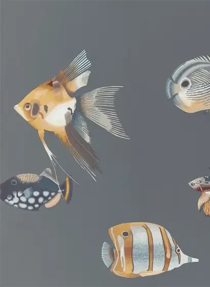 Harlequin Carta da parati Kamanu - Amber/ Slate
