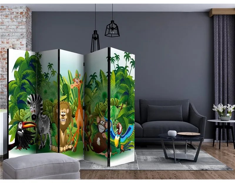 Paravento Jungle Animals II [Room Dividers]