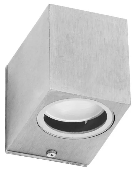 Applique Da Esterno Quadrata Monodirezionale IP65 GU10 Acciaio Inox Base GU10