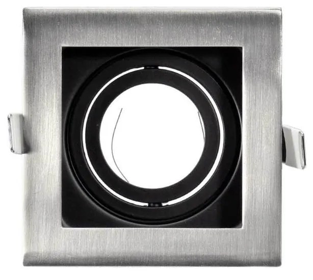 Portafaretto Quadrato da Incasso GU10 Foro 90x90mm Orientabile