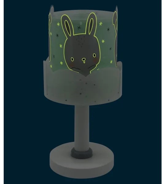Dalber 61151H - Lampada per bambini BUNNY 1xE14/40W/230V verde