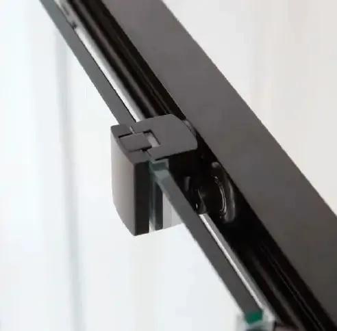 RAPID | Box Doccia Profili Neri 6mm Porte Scorrevoli Anticalcare Montaggio Rapido