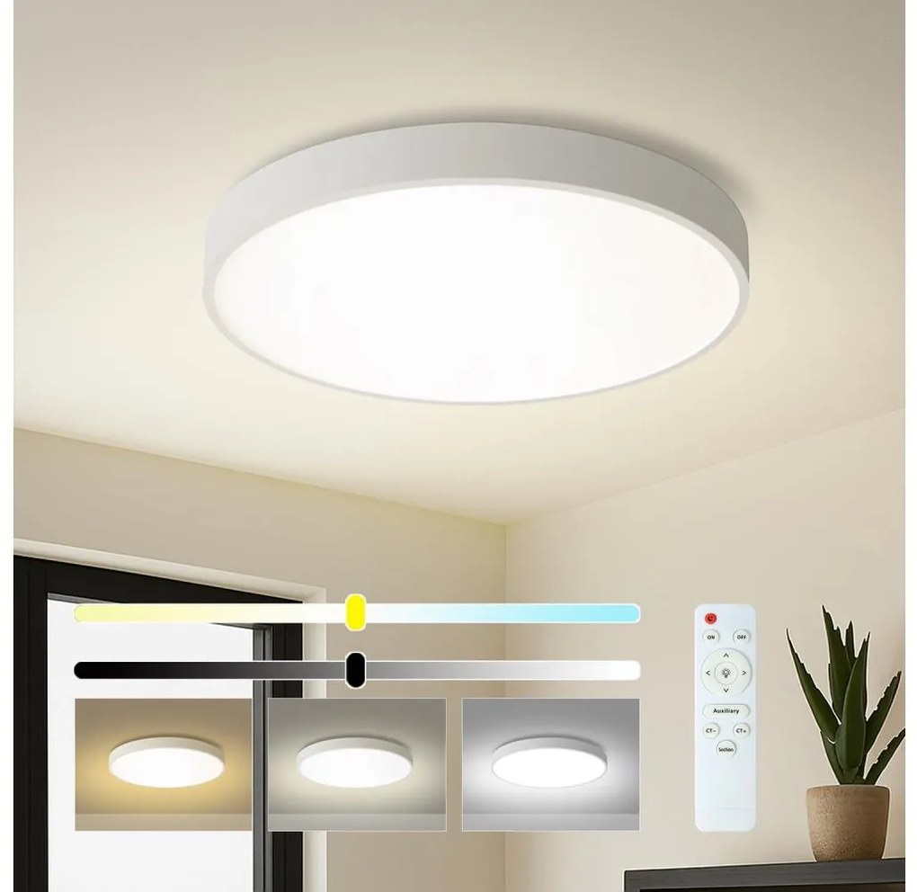 Brilagi - Lampada LED dimmerabile POOL LED/60W/230V 3000-6000K Ø 60 cm bianca + telecomando