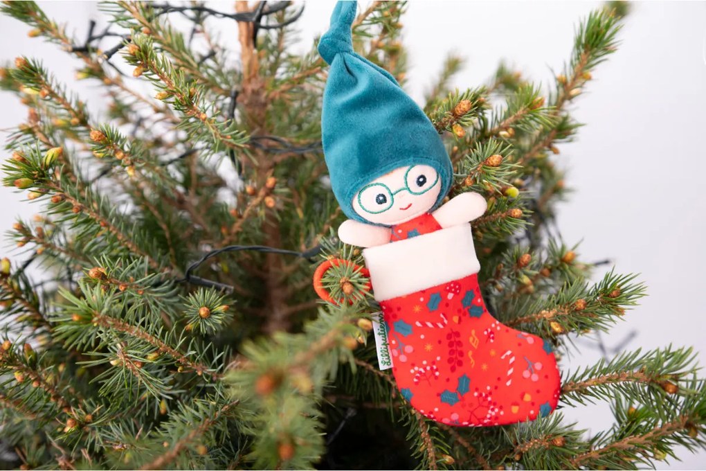 Lilliputiens - Elfo di Natale con calzino rosso