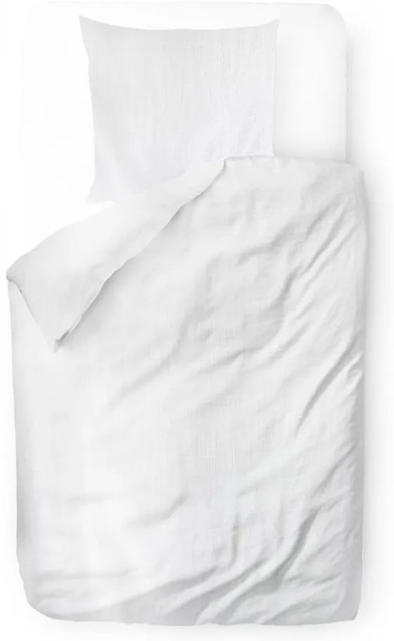 Biancheria da letto in mussola bianca per letto singolo 140x200 cm Plain Muslin - Butter Kings