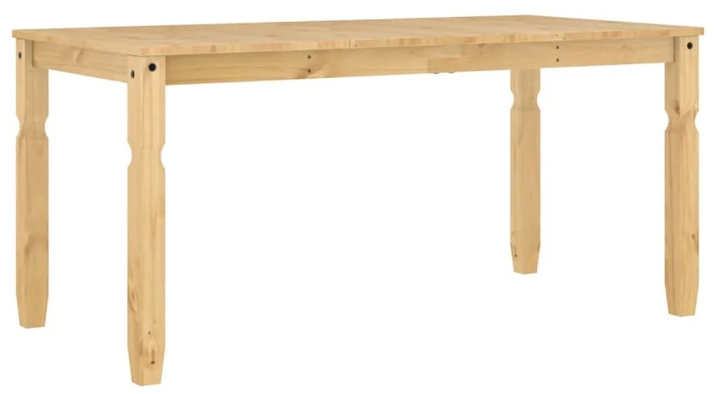 Tavolo da pranzo corona 160x80x75 cm in legno massello di pino