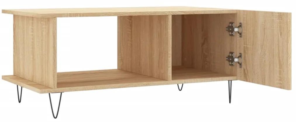 Tavolino da Salotto Rovere Sonoma 90x50x40 cm Legno Multistrato