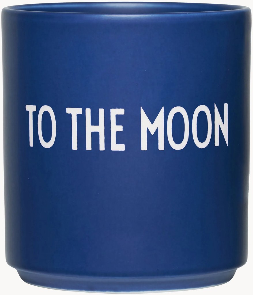 Tazza con scritta Favourite To The Moon