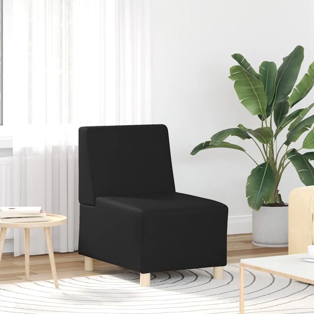 Divano Sedia Nera 55 Cm İn Similpelle /