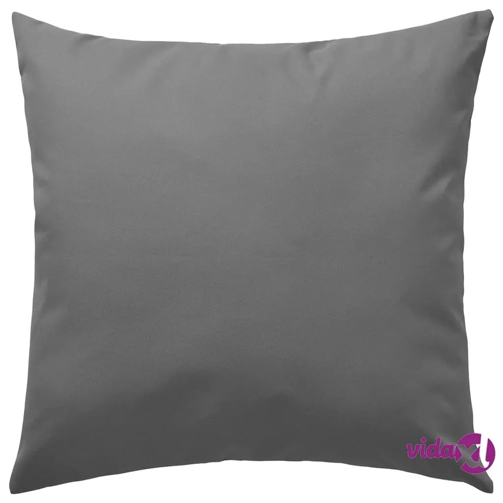 vidaXL Cuscini da Esterno 4 pz 45x45 cm Grigi