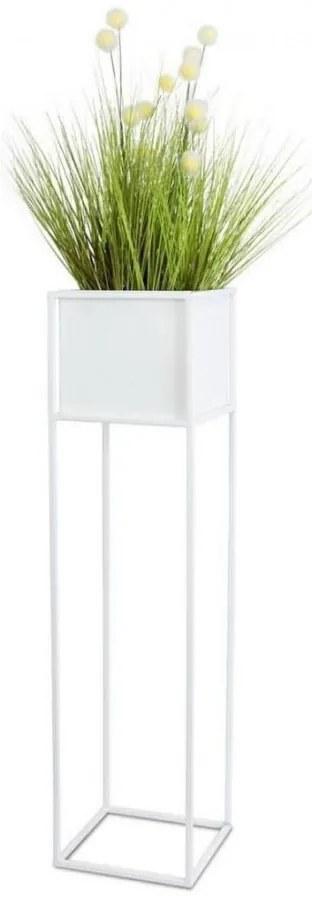 Portafiori 90x24 cm bianco