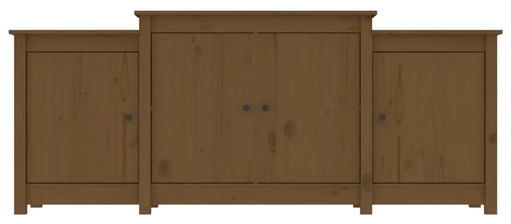 Credenza marrone miele 164x37x68 cm in legno massello di pino