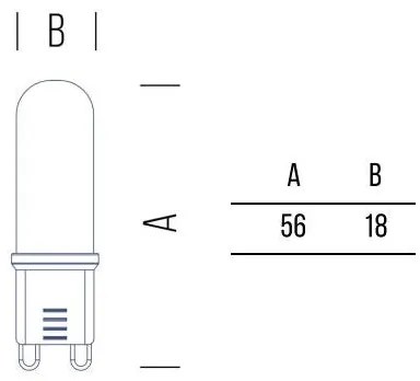 G9 Full-Glass 470lm 4,2W WW FROST