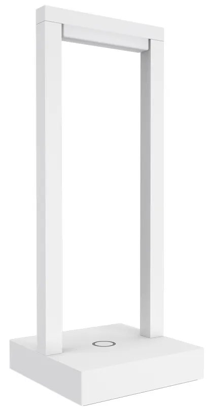 Lampada da Tavolo Ricaricabile 2.2W, IP54 CCT, Serie VELA - Bianca Colore del corpo Bianco