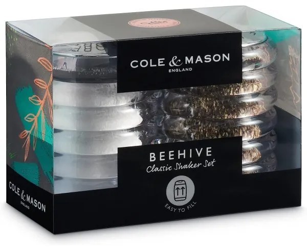 Cole&Mason - Porta sale e pepe BEEHIVE 2 pezzi 7 cm