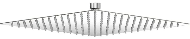 Soffione Doccia Quadrato in Acciaio Inox 20 x 20 cm