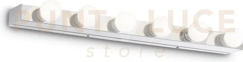Prive' applique 6 luci attacco e14 cromo 60,5cm
