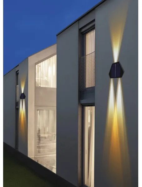 Immax 08488L - Lampada solare da parete LED 2W 5V IP54 con sensore