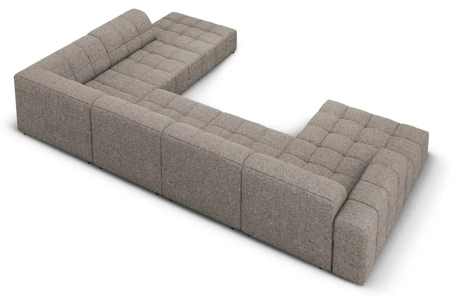 Divano angolare in grigio scuro (con penisola a destra/a forma di "U") Chicago – Cosmopolitan Design