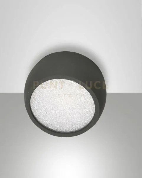 Vasto luce spot antracite parete o soffitto a led 7w 3000k 540lm ip20