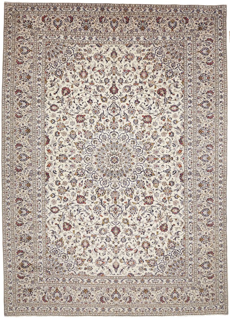 Kashan Tappeto persiano 290x400 Grigio (Iran) Annodato A Mano
