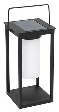 Lampada da esterno moderna nera con LED e dimmer solare - Denlu