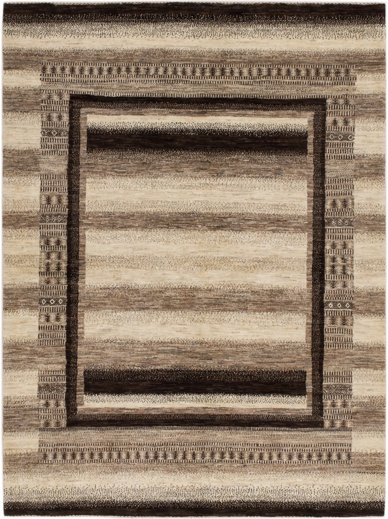 Loribaft Tappeto 210x150 Beige (Iran) Annodato A Mano