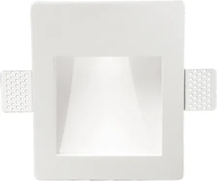 Lampada faretto da incasso LED FUNKY in gesso verniciato Bianco 14x17 cm