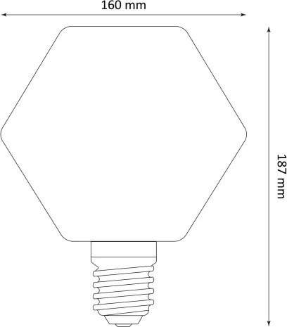 Lampadina LED DECO VINTAGE E27/4W/230V 1800K
